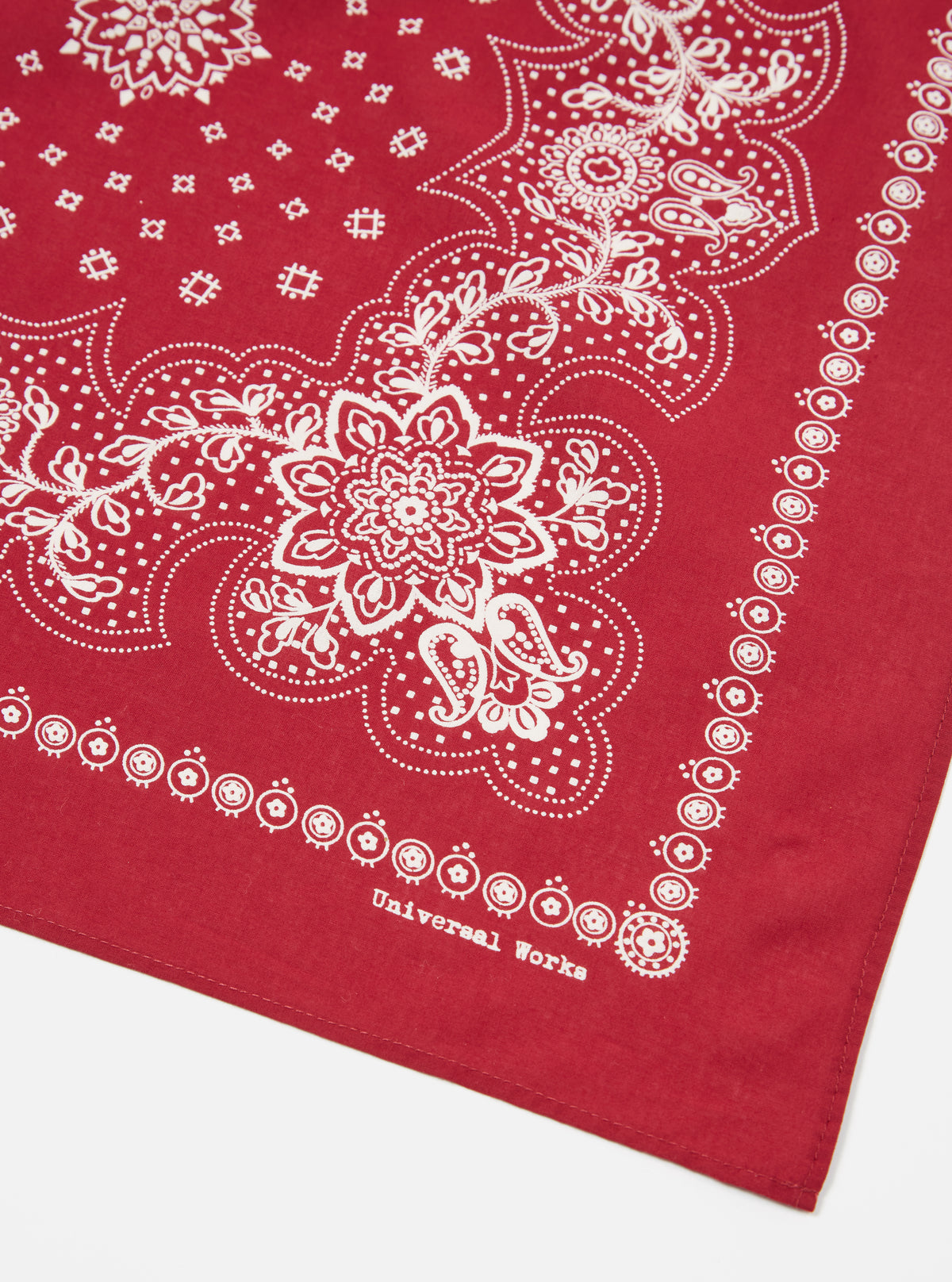 Universal Works Neckerchief in Red Classic Bandana