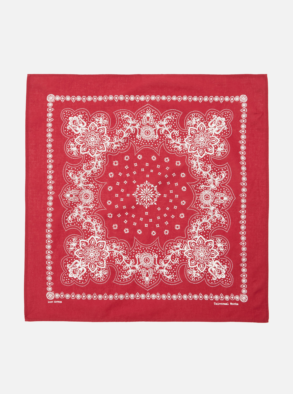 Universal Works Neckerchief in Red Classic Bandana