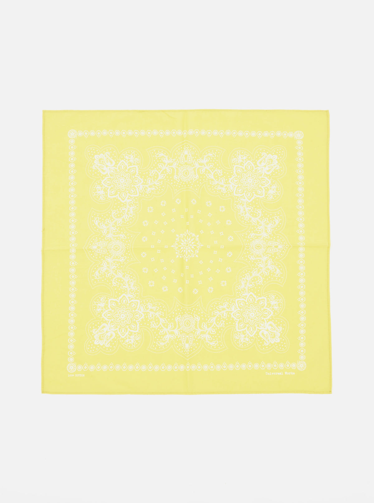 Universal Works Neckerchief in Yellow Classic Bandana