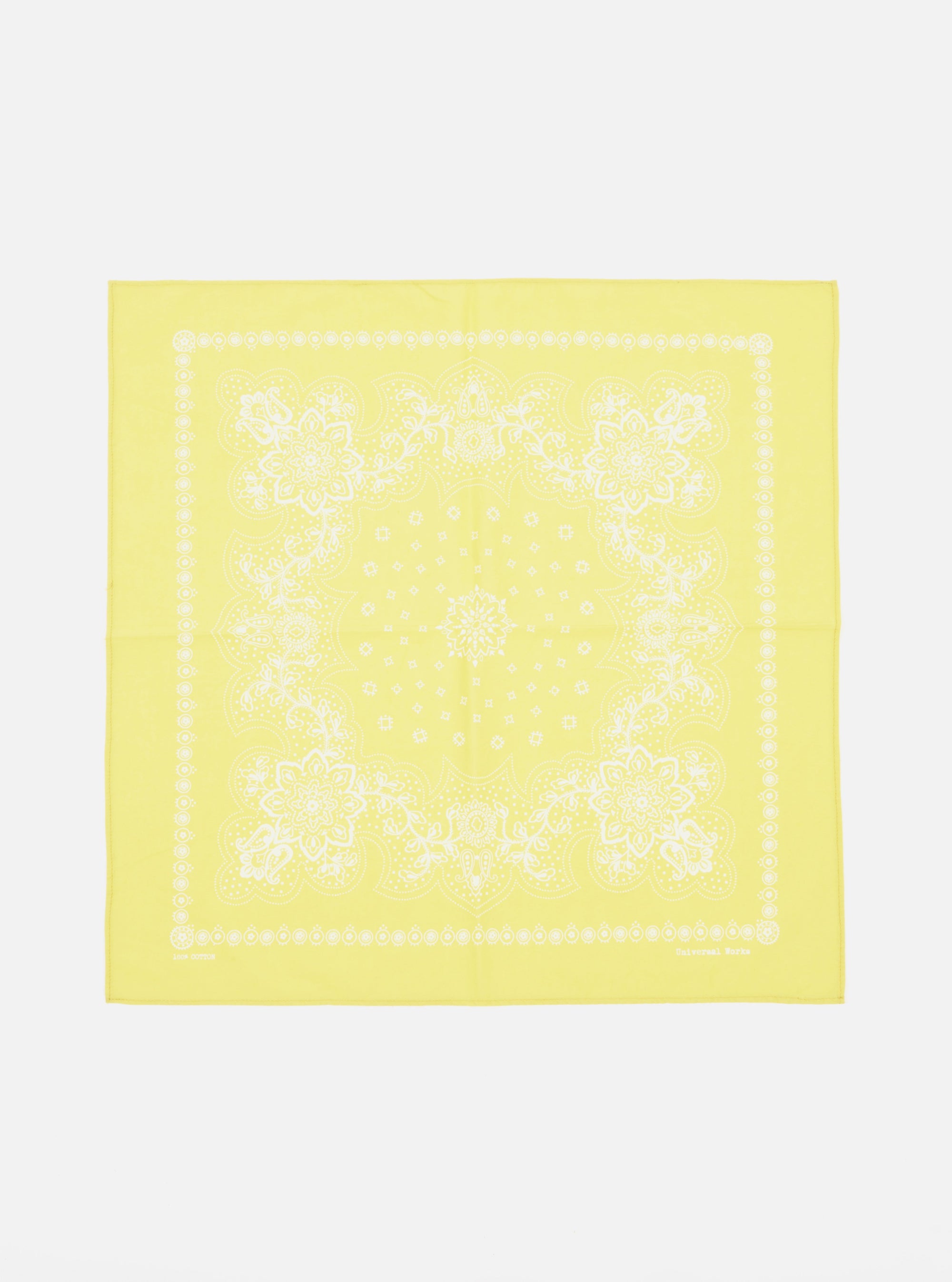 Universal Works Neckerchief in Yellow Classic Bandana