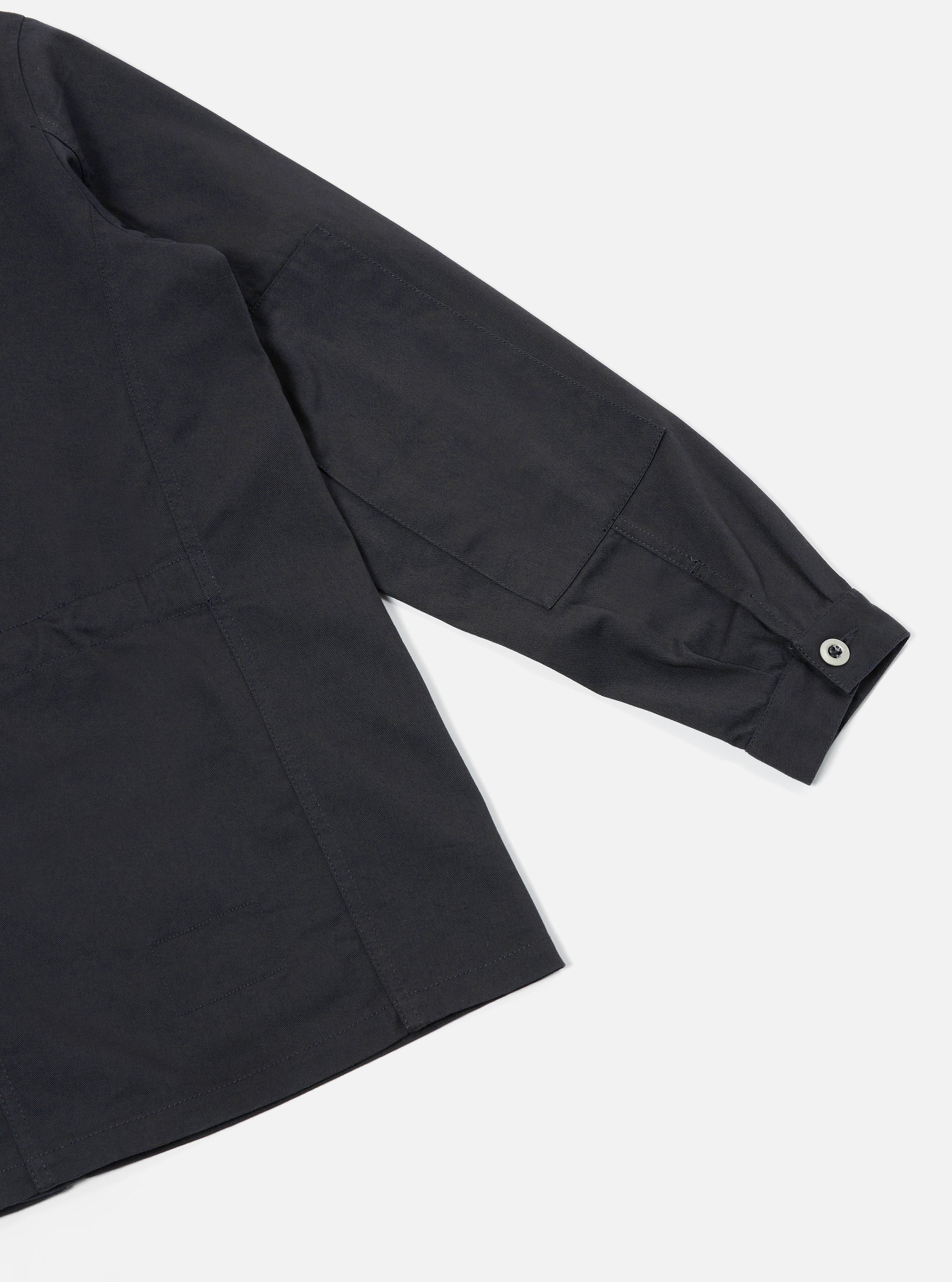 Universal Works MW Fatigue Jacket in Black Twill