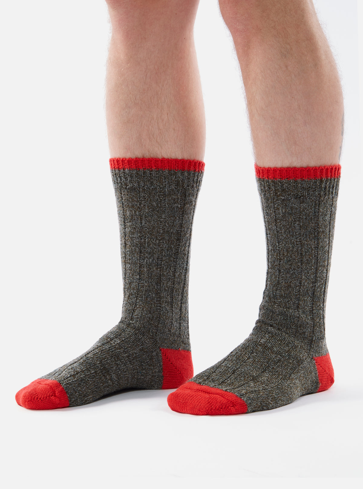 Universal Works Hike Sock In Derby Wool