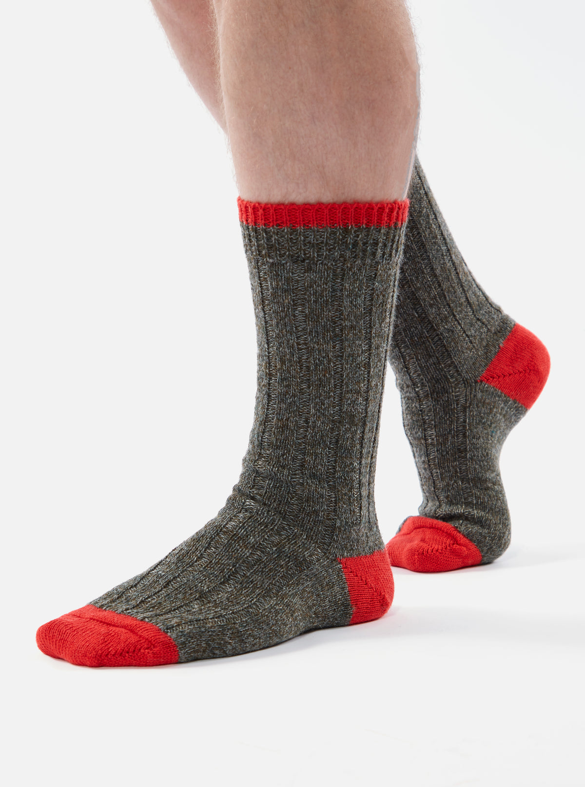 Universal Works Hike Sock In Derby Wool