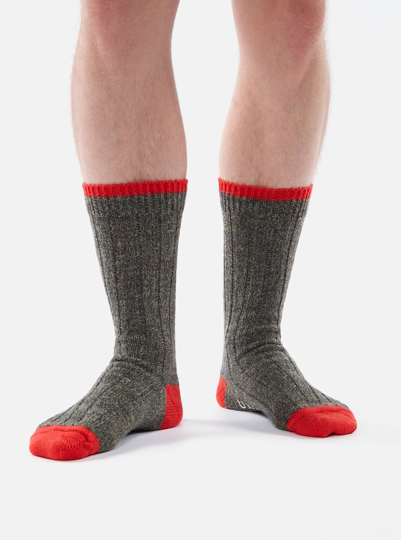 Universal Works Hike Sock In Derby Wool