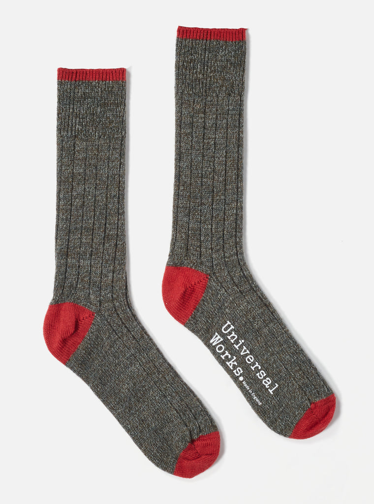 Universal Works Hike Sock In Derby Wool