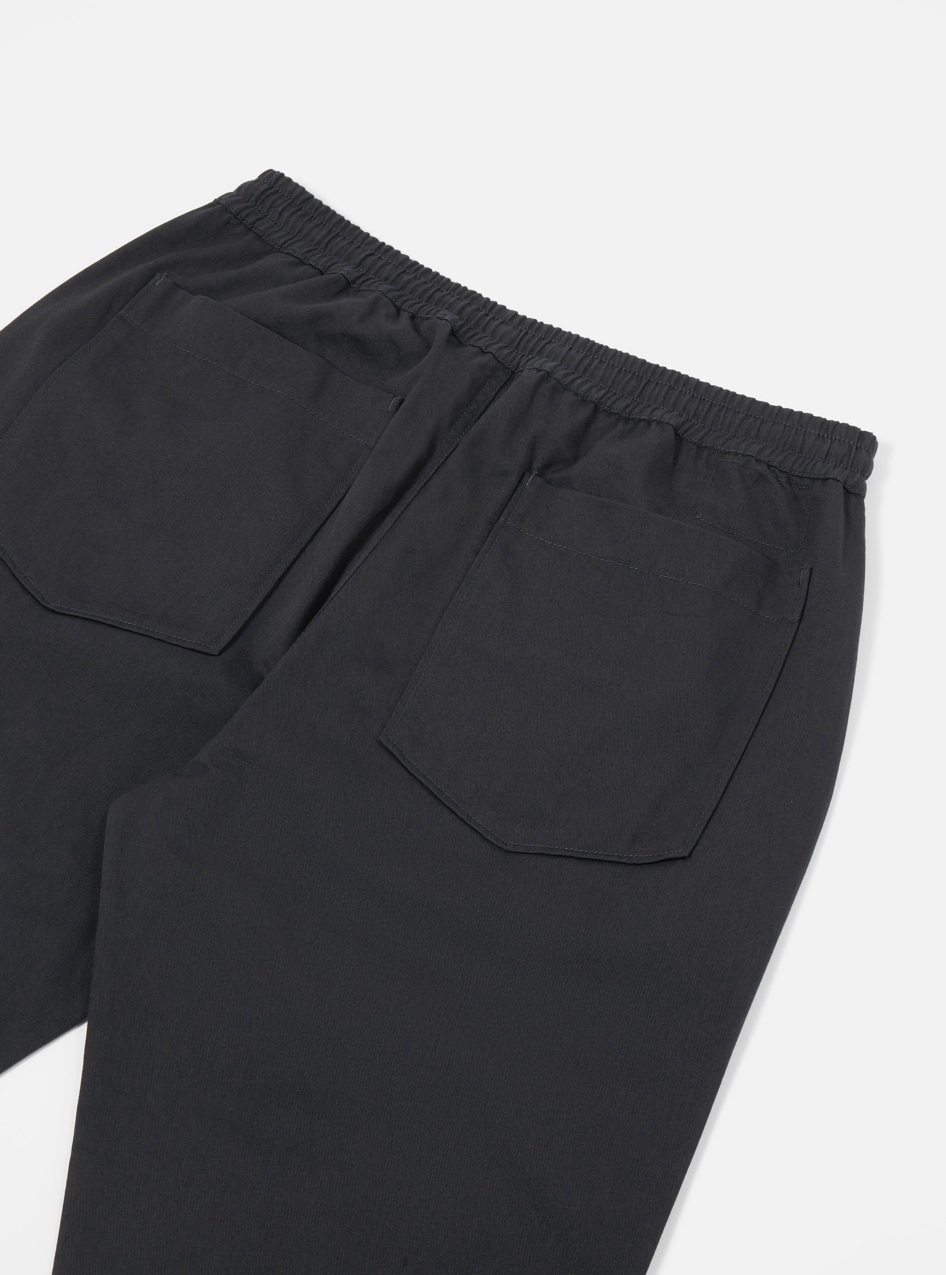 Universal Works Hi Water Trouser in Black Twill