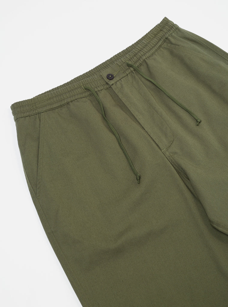 Universal Works Hi Water Trouser in Light Olive Twill