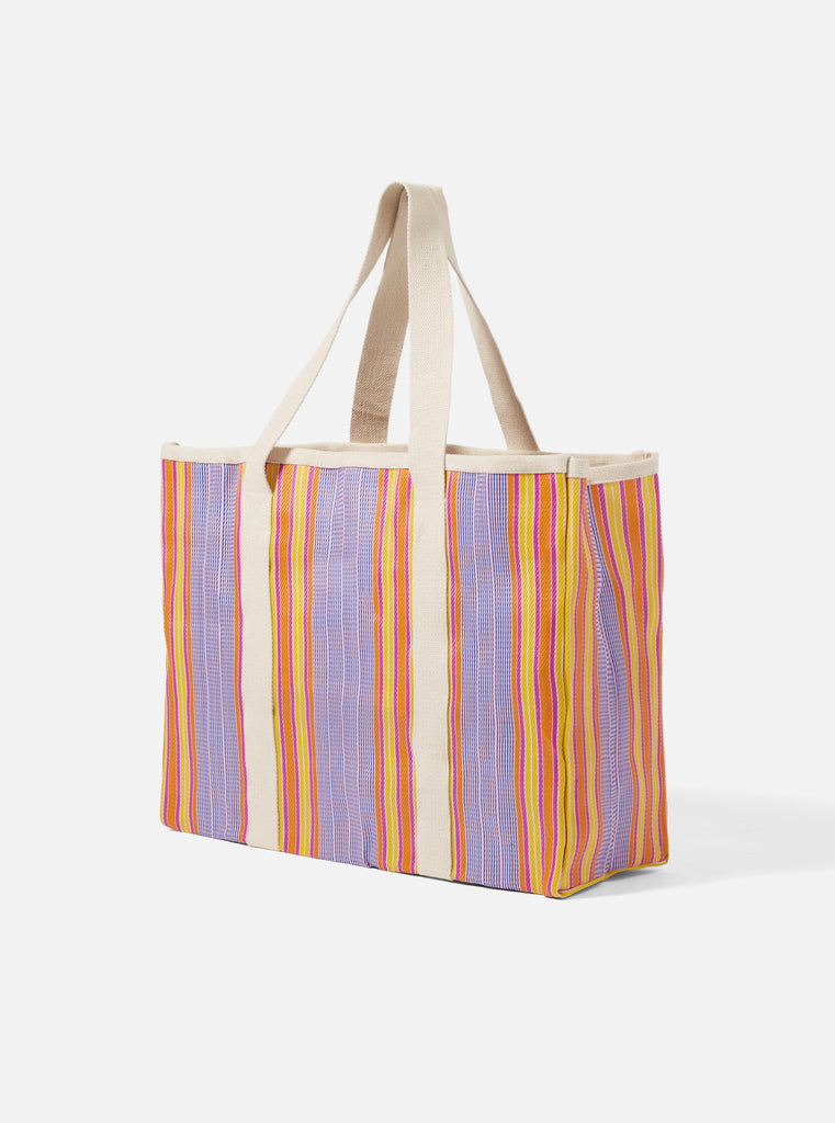 Universal Works Beach Bag in Multi Stripe Weave