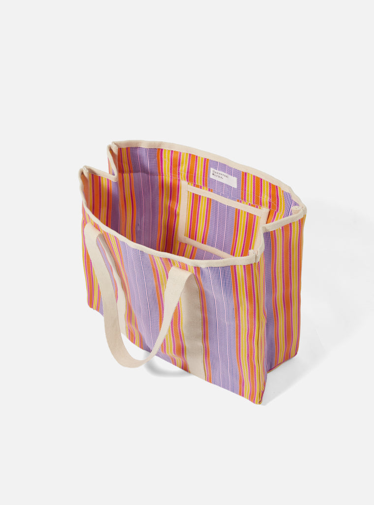 Universal Works Beach Bag in Multi Stripe Weave