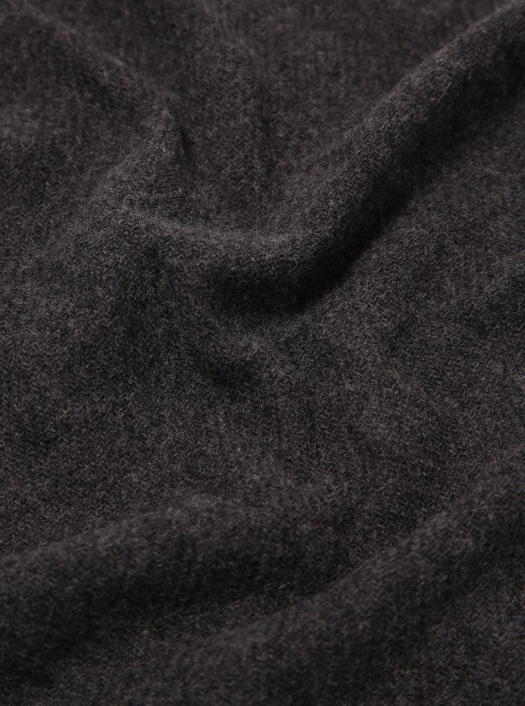 Universal Works Scarf in Charcoal Recycled Woven Wool