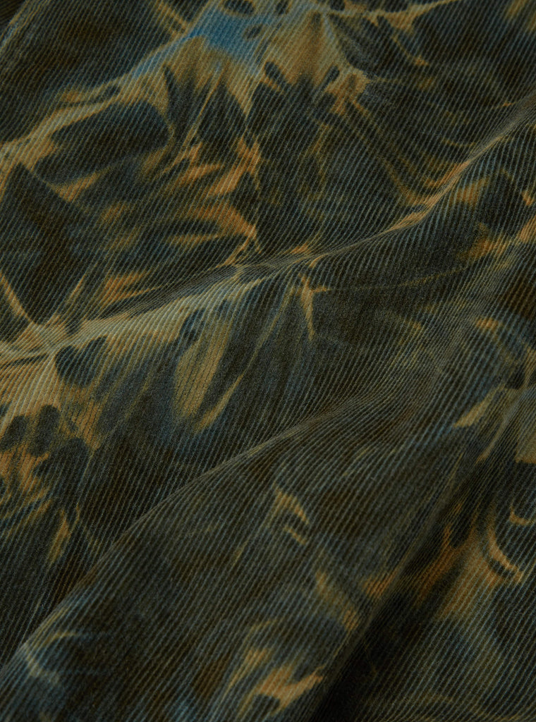 Universal Works Bakers Jacket in Green Hand-Dyed Japanese Cord