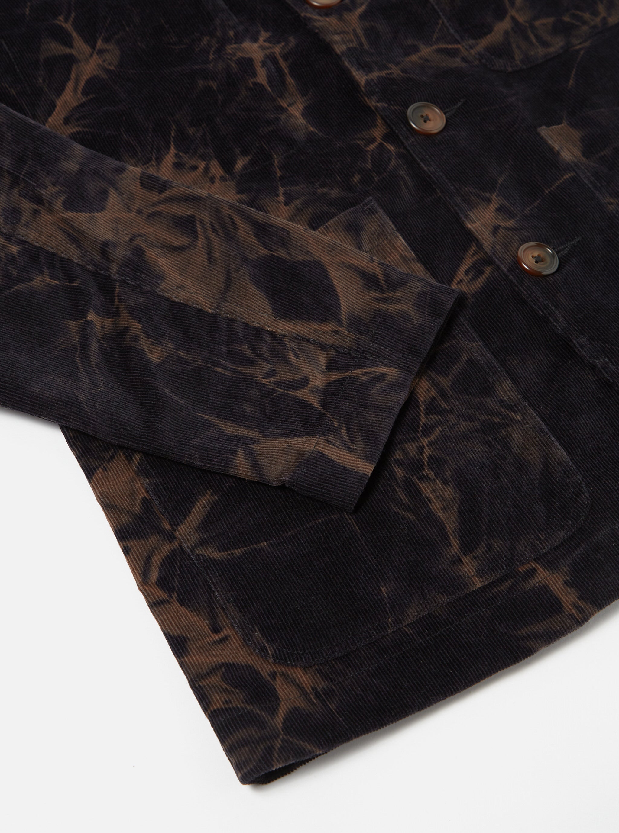 Universal Works Bakers Jacket in Navy Hand-Dyed Japanese Cord