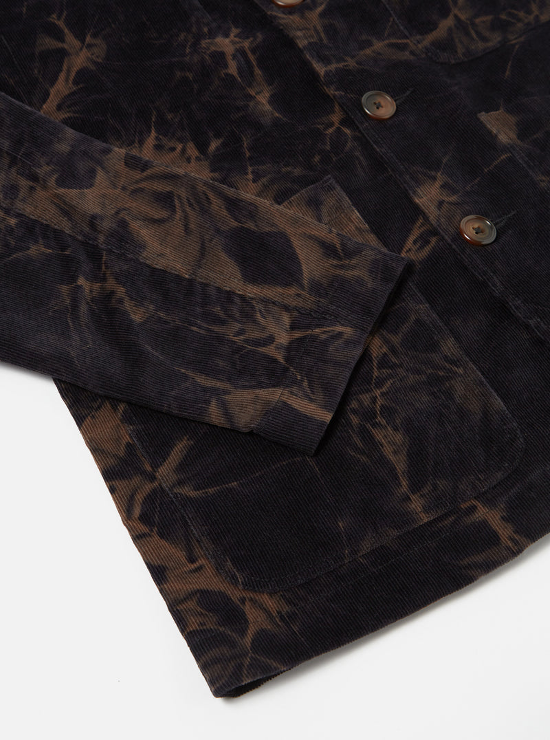 Universal Works Bakers Jacket in Navy Hand-Dyed Japanese Cord