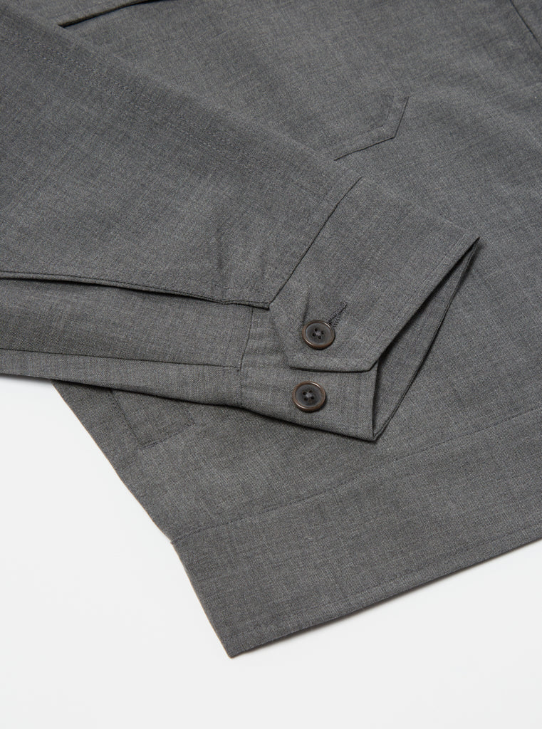 Universal Works E130 Jacket in Grey Tropical Suiting