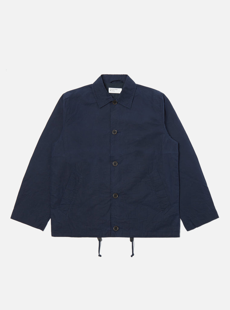 Universal Works Wayfarer Jacket in Navy Aero Wax Cotton