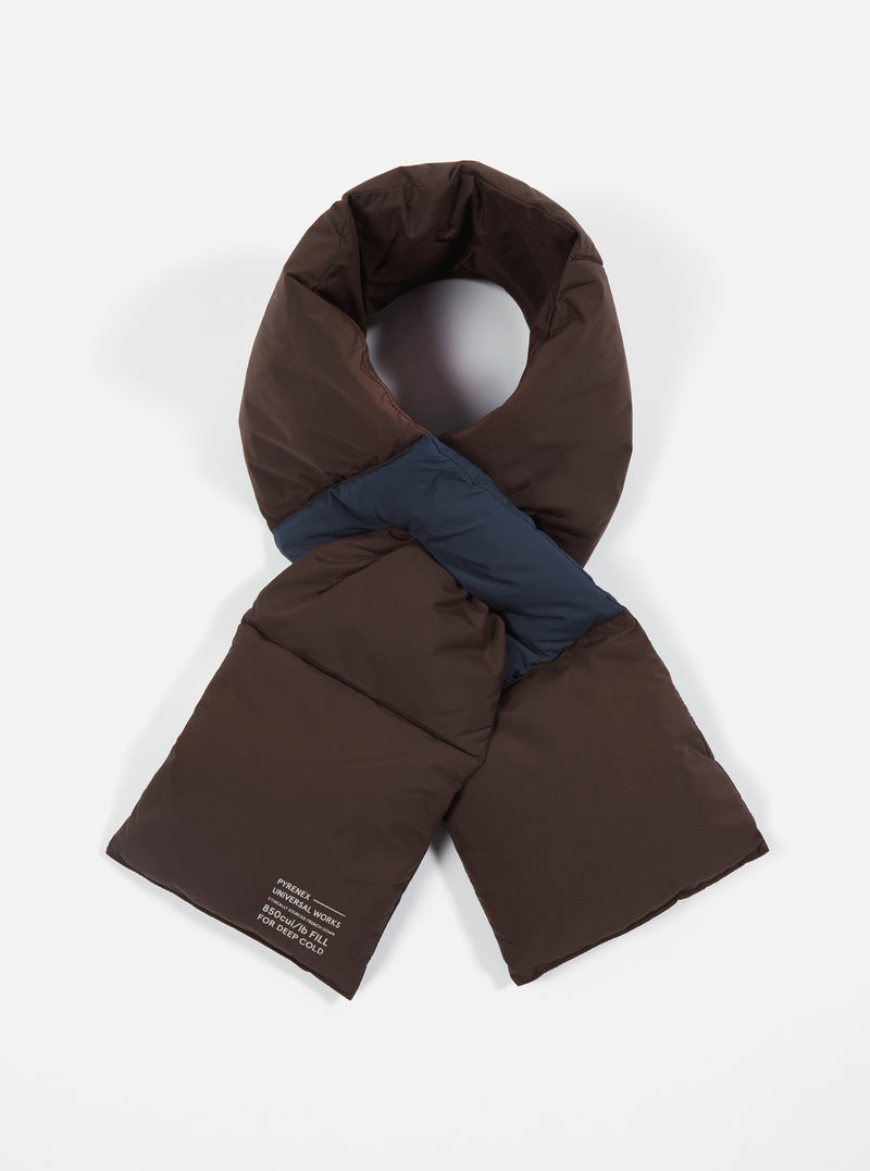 Pyrenex x Universal Works Feather/Down Scarf in Matte Water-Resistant Taffeta