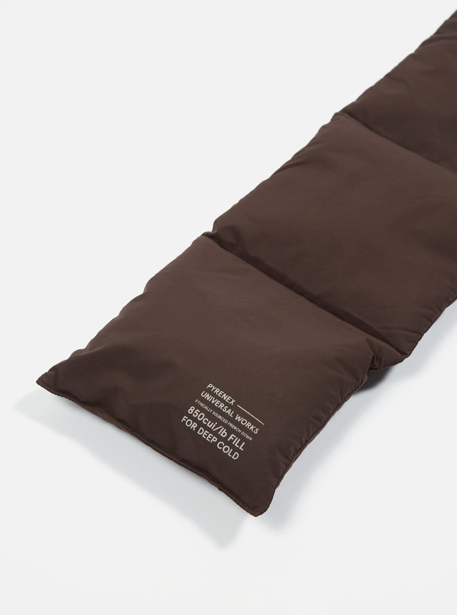 Pyrenex x Universal Works Feather/Down Scarf in Matte Water-Resistant Taffeta