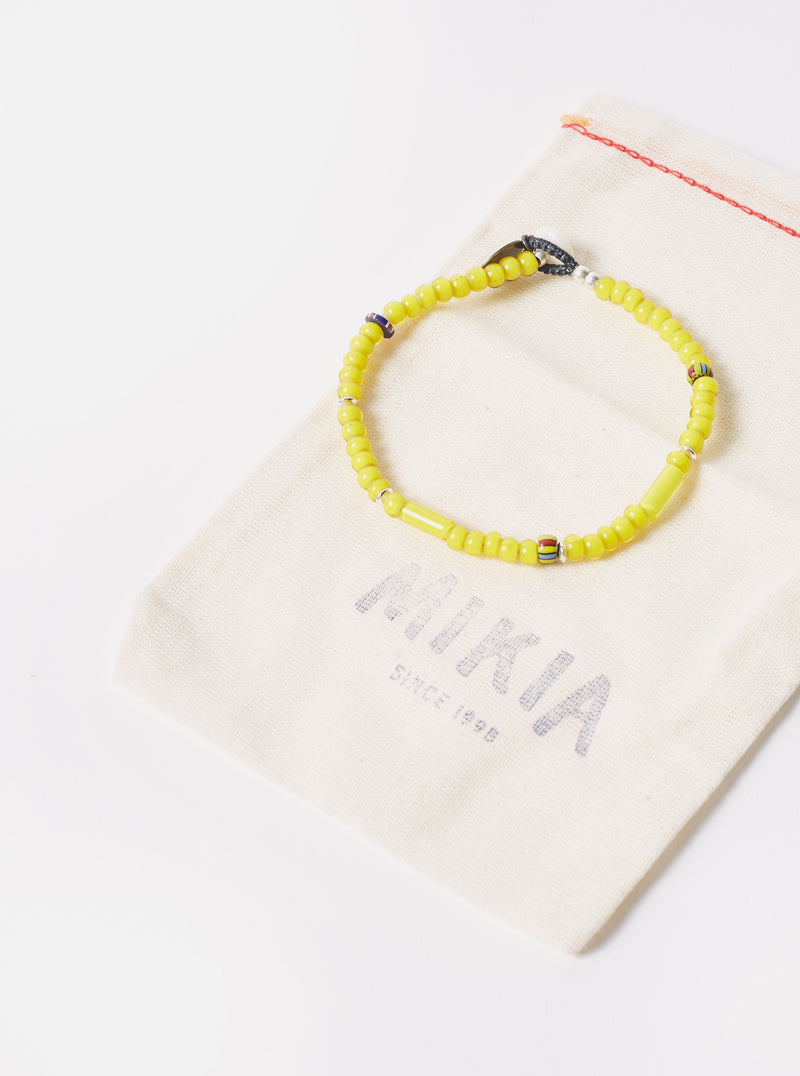 Mikia Bracelet in Yellow & White Hearts