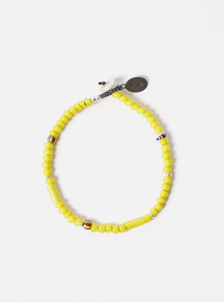 Mikia Bracelet in Yellow & White Hearts
