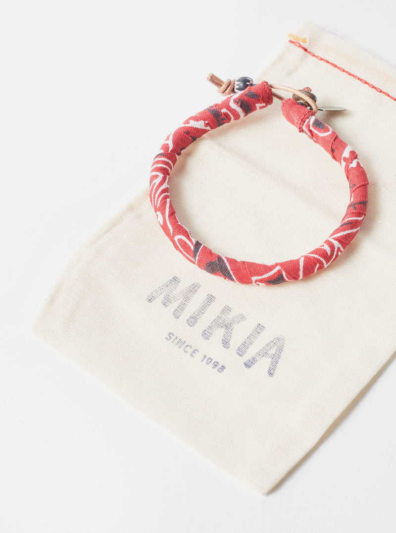 Mikia Bracelet in Red Bandana