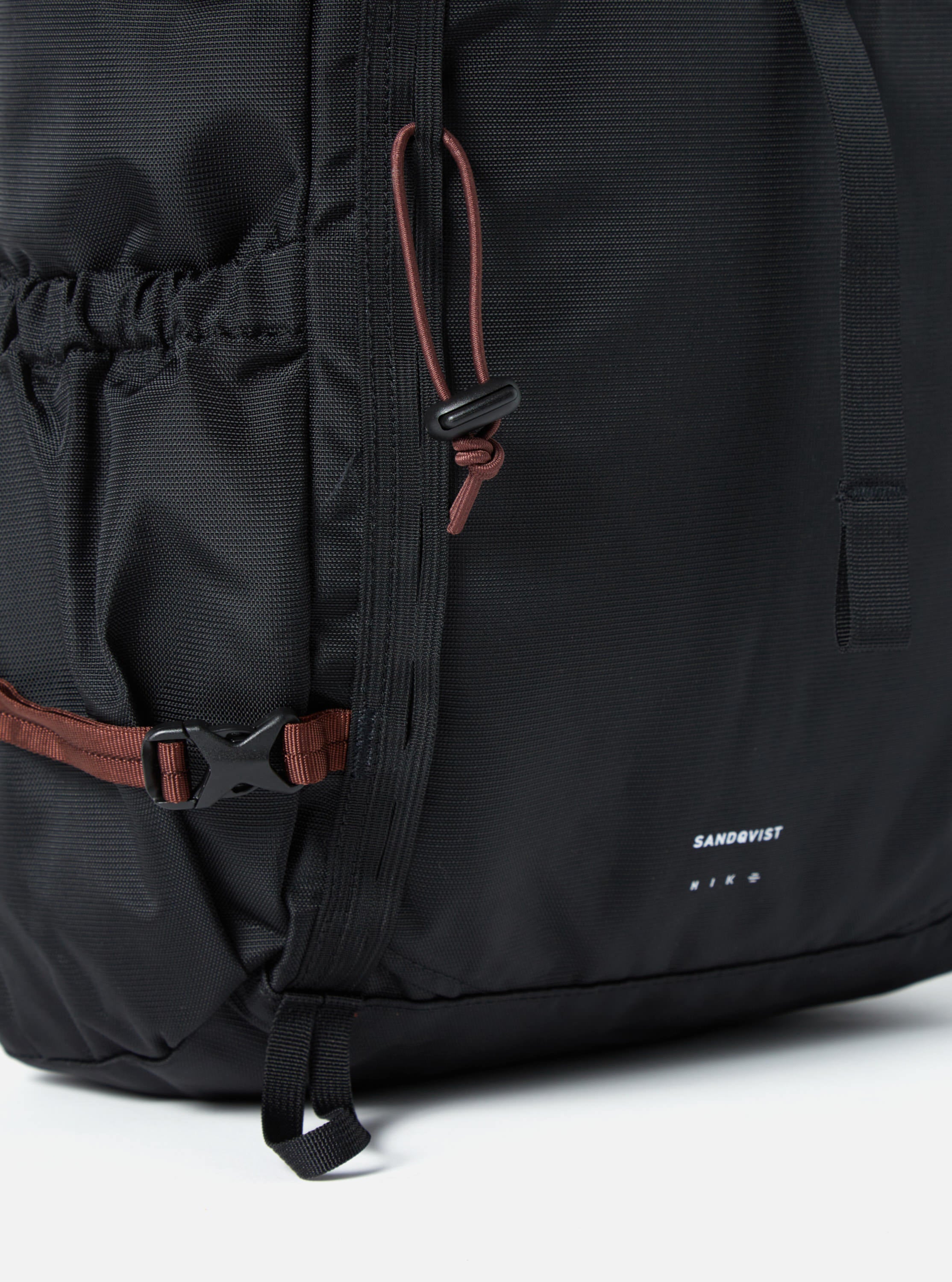 Sandqvist Forest Hike Backpack in Black Recycled Nylon
