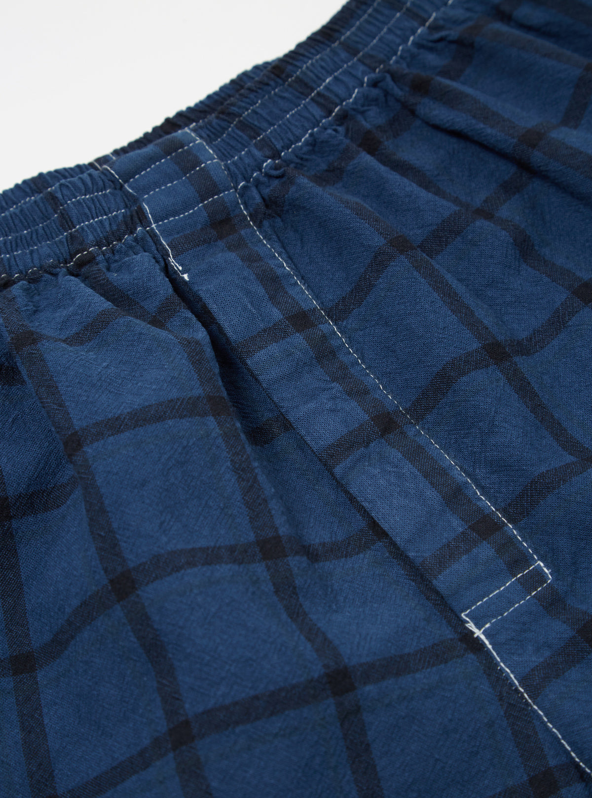 Universal Works Boxer Short in Blue Check