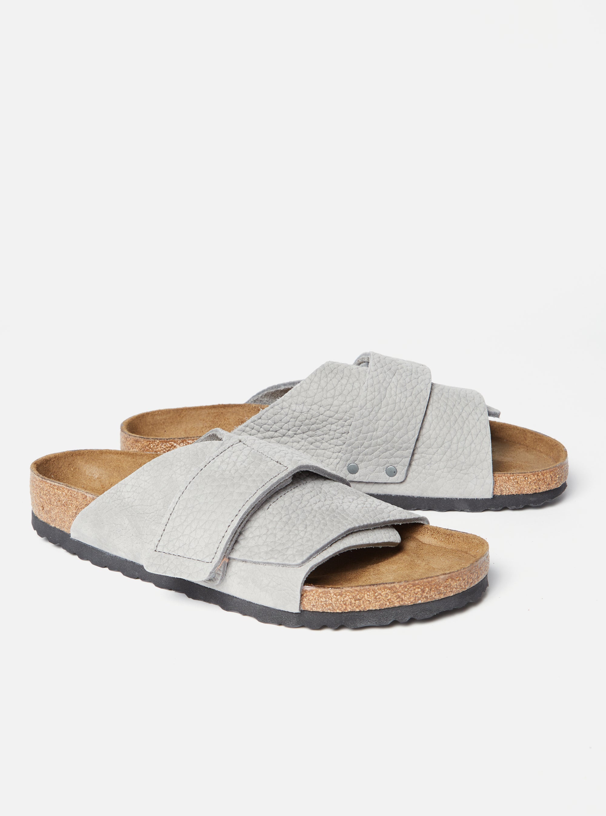 Birkenstock Kyoto in Whale Grey Nubuck Leather