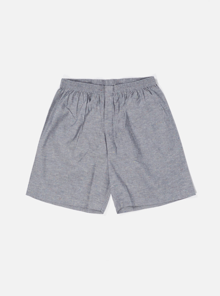 Universal Works Boxer Short in Nep Chambray Cotton