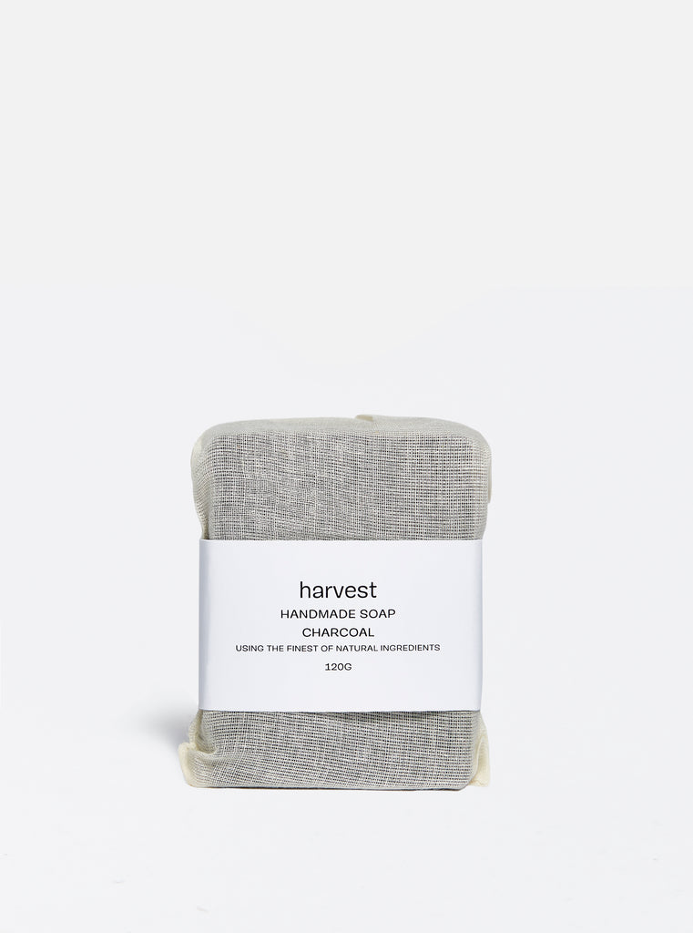 harvest 'charcoal' handmade soap - 120g.