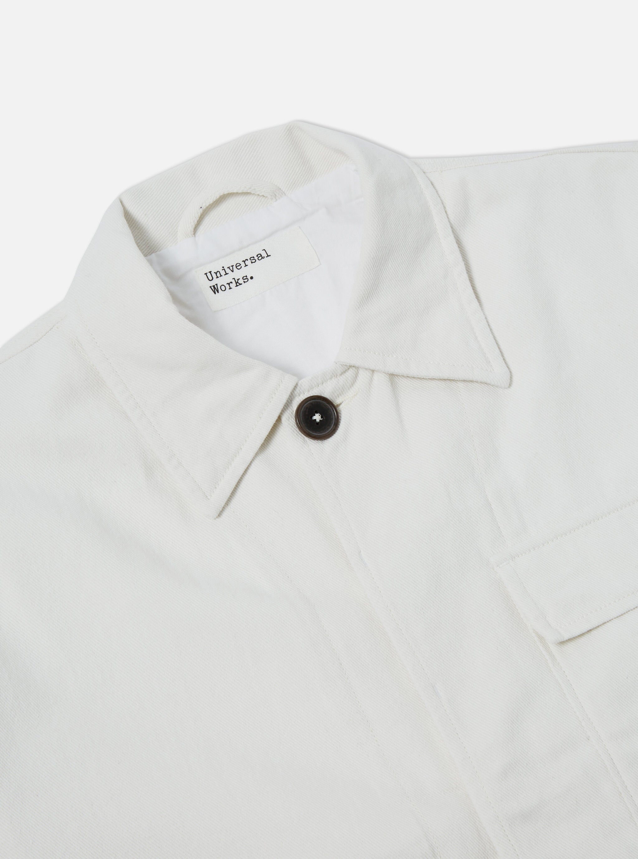 Universal Works Cruiser Jacket in White Winter Twill