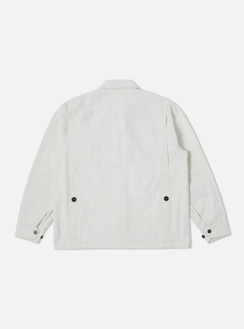 Universal Works Cruiser Jacket in White Winter Twill