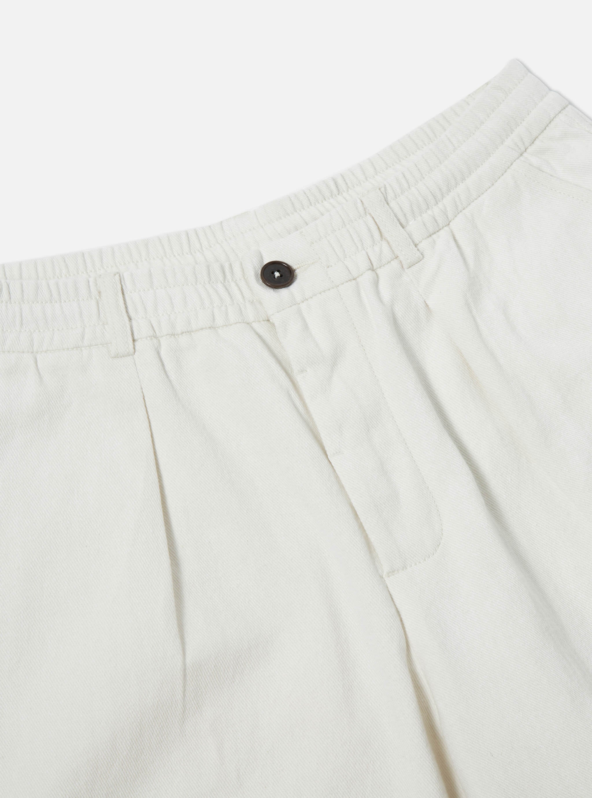 Universal Works Oxford Pant in White Winter Twill
