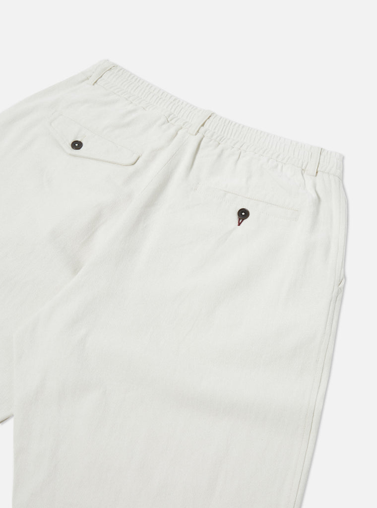 Universal Works Oxford Pant in White Winter Twill