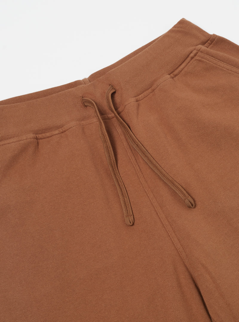 Universal Works Lounge Pant in Brown Brush Back Sweat