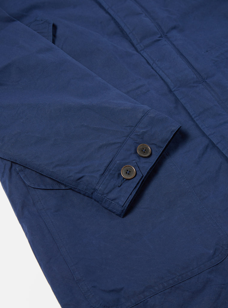 Universal Works Cold Weather Parka in Navy Scottish Wax Cotton