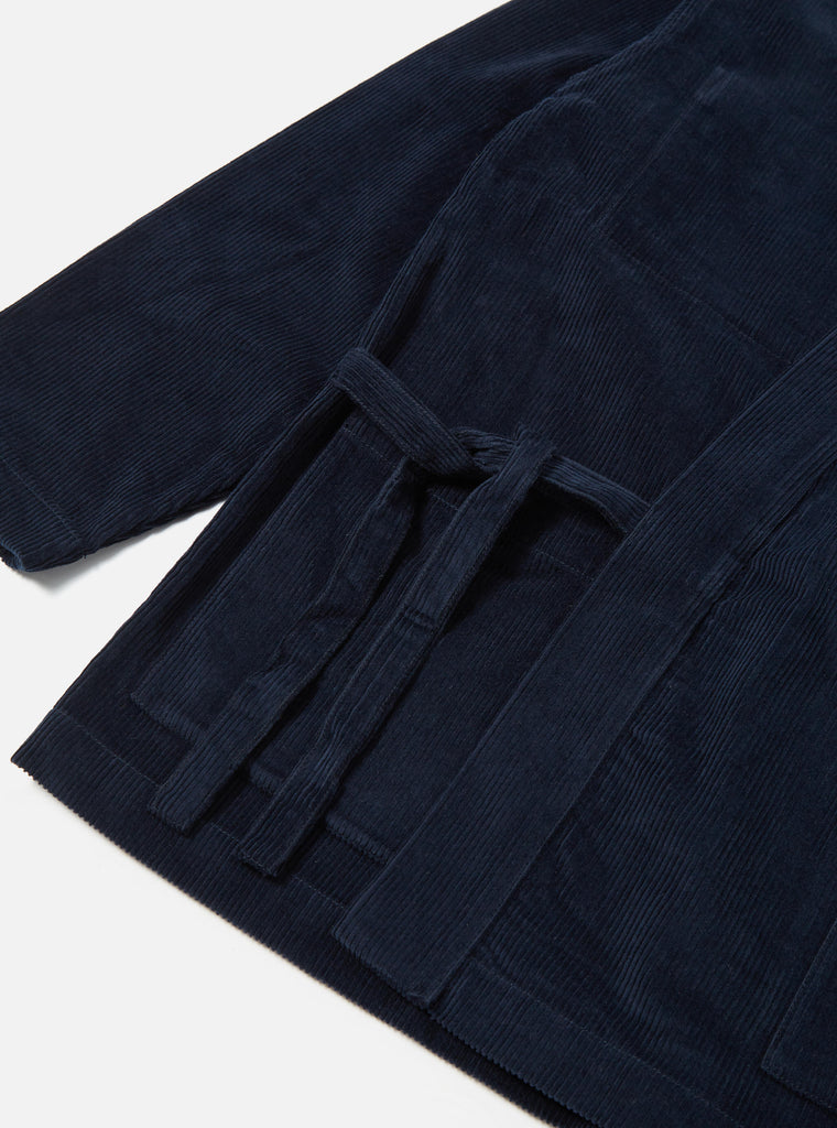 Universal Works Kyoto Work Jacket in Midnight 8 Wale Cord