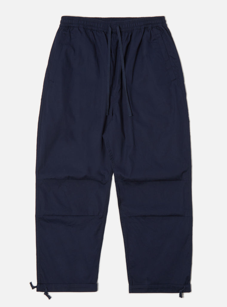 Universal Works Parachute Pant in Navy Fine Twill