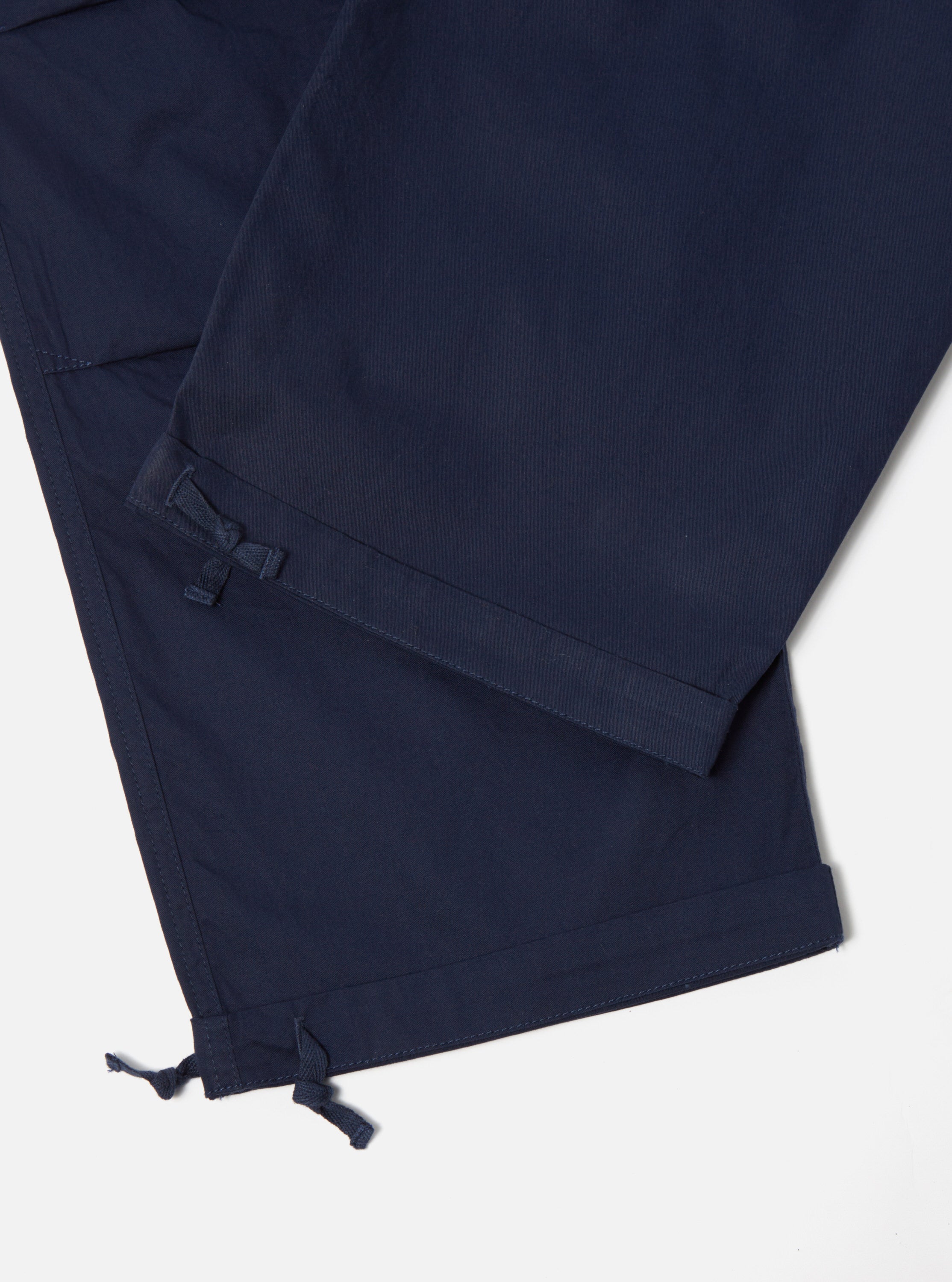 Universal Works Parachute Pant in Navy Fine Twill