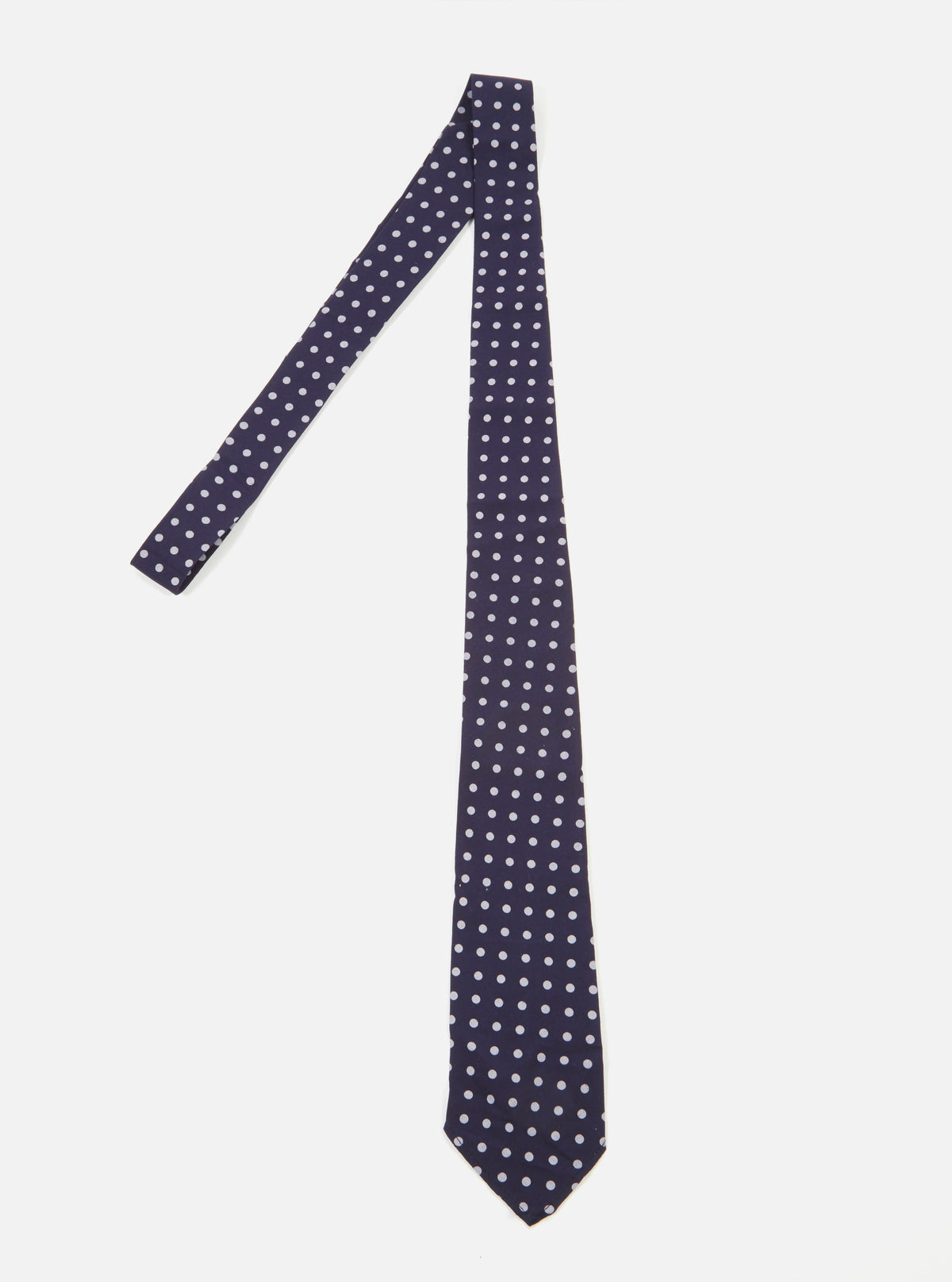 Navy Dot Print Tie