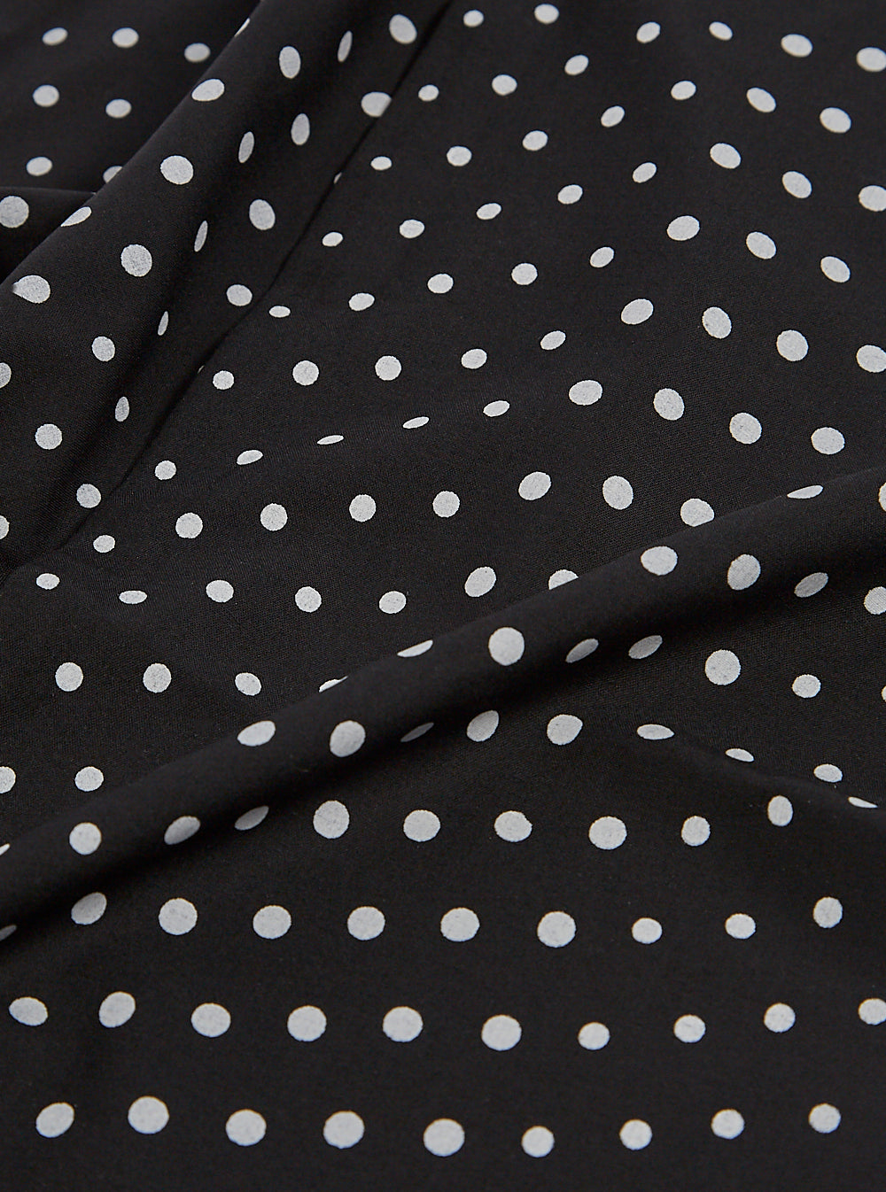 Universal Works Short Scarf in Black Dot Print